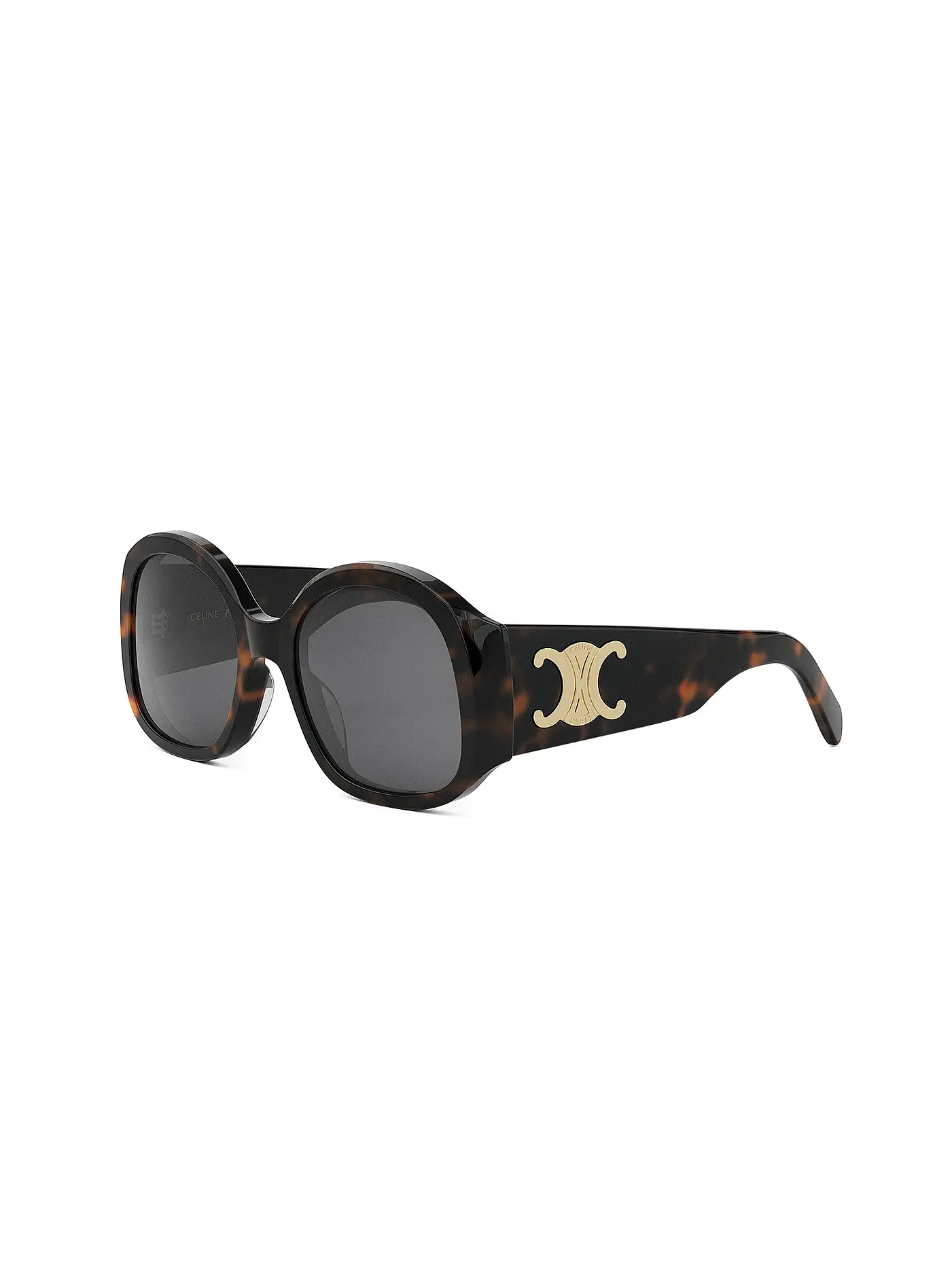 CELINE | Maxi Triomphe braune runde Sonnenbrille | braun